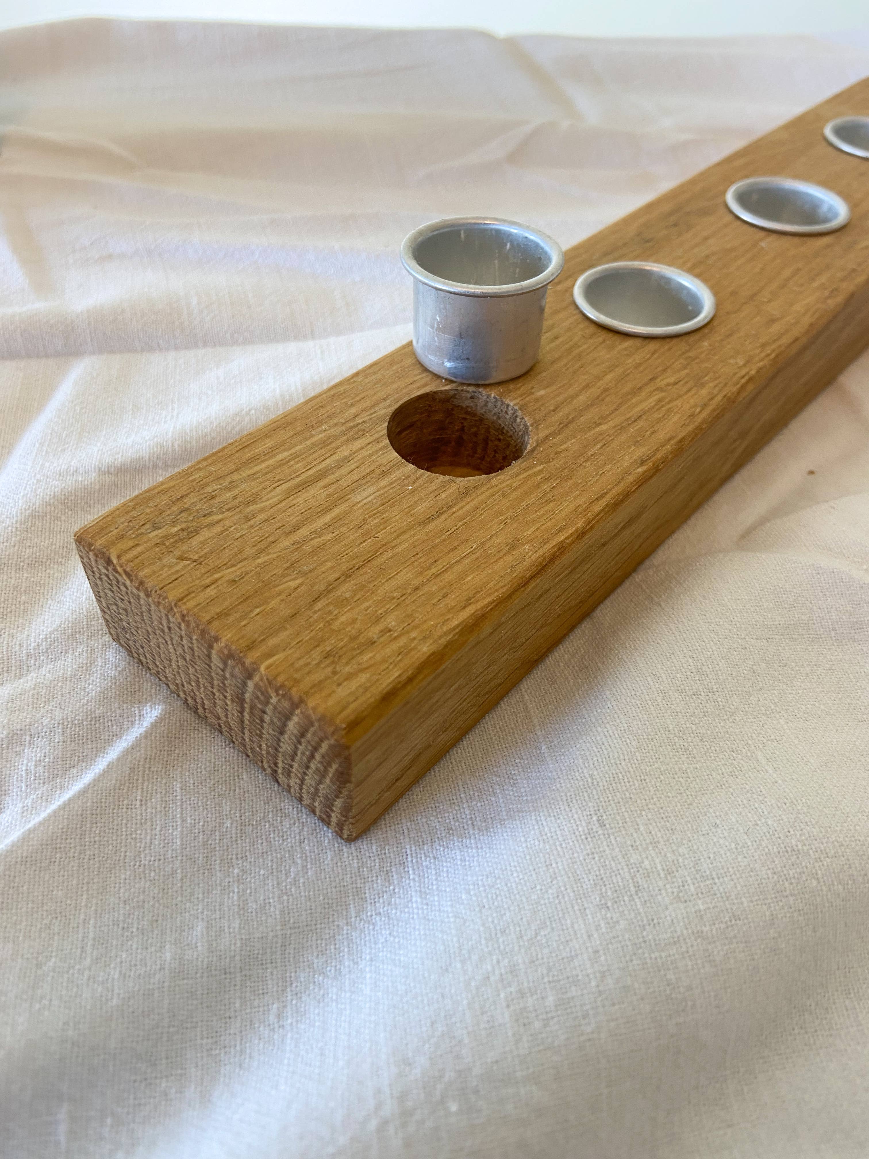 HolzArt – Suporte de vela por atacado – Porta-velas de madeira de carvalho oleada HolzArt3