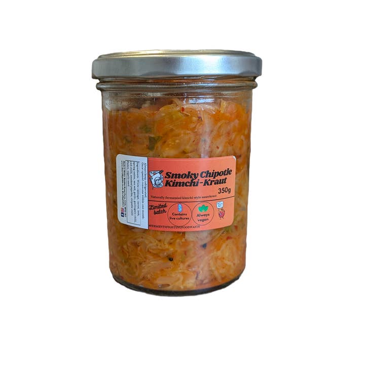 Smoky Chipotle Kimchi-Kraut for wholesale by The Crafty Pickle Co.