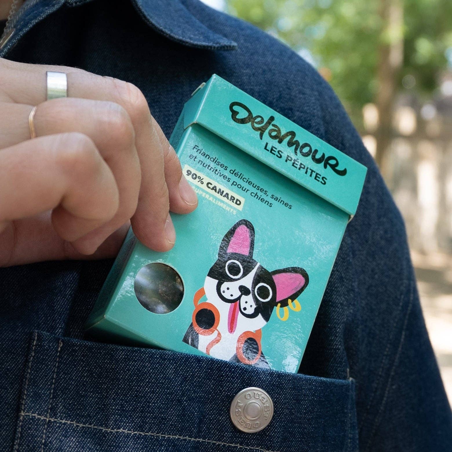 Delamour - Wholesale Pet Treats - Dog - Les Pépites - Air-dried duck snacks (75g)4