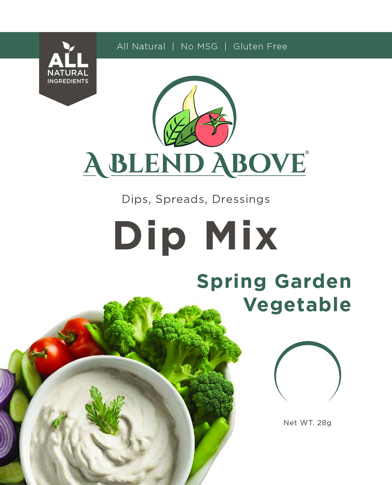 A Blend Above - Wholesale Dip - Spring Garden Vegetable Dip Mix