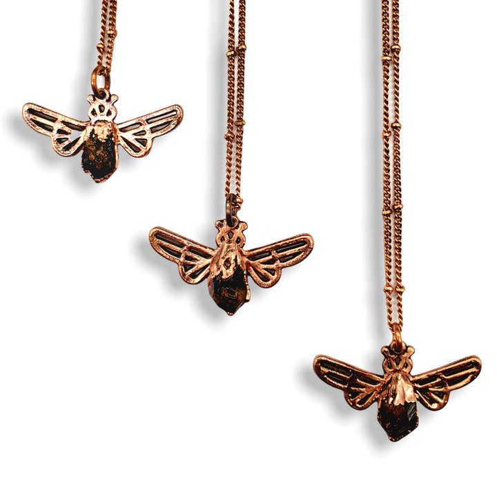 MergingMetals - Wholesale Halskettinghanger - Baby Citrien bijen ketting