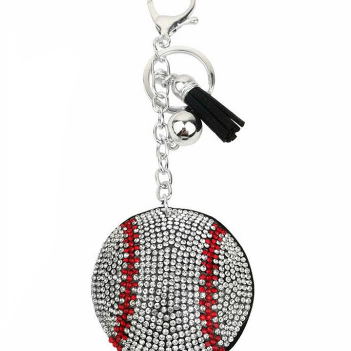 Ole - Wholesale Keychain - Women's - Baseball Rhinestone Key Chain K1245