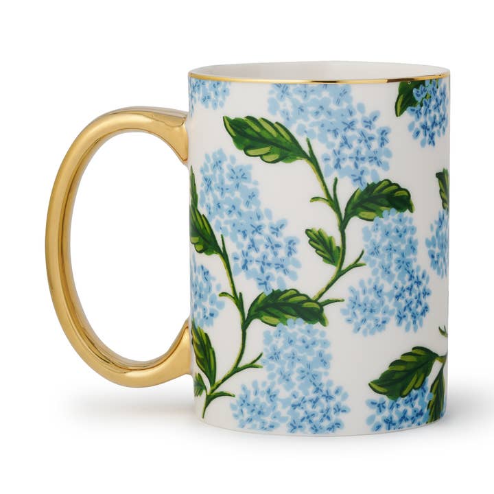 Hydrangea Porcelain Mug for wholesale by Rifle Paper Co.
