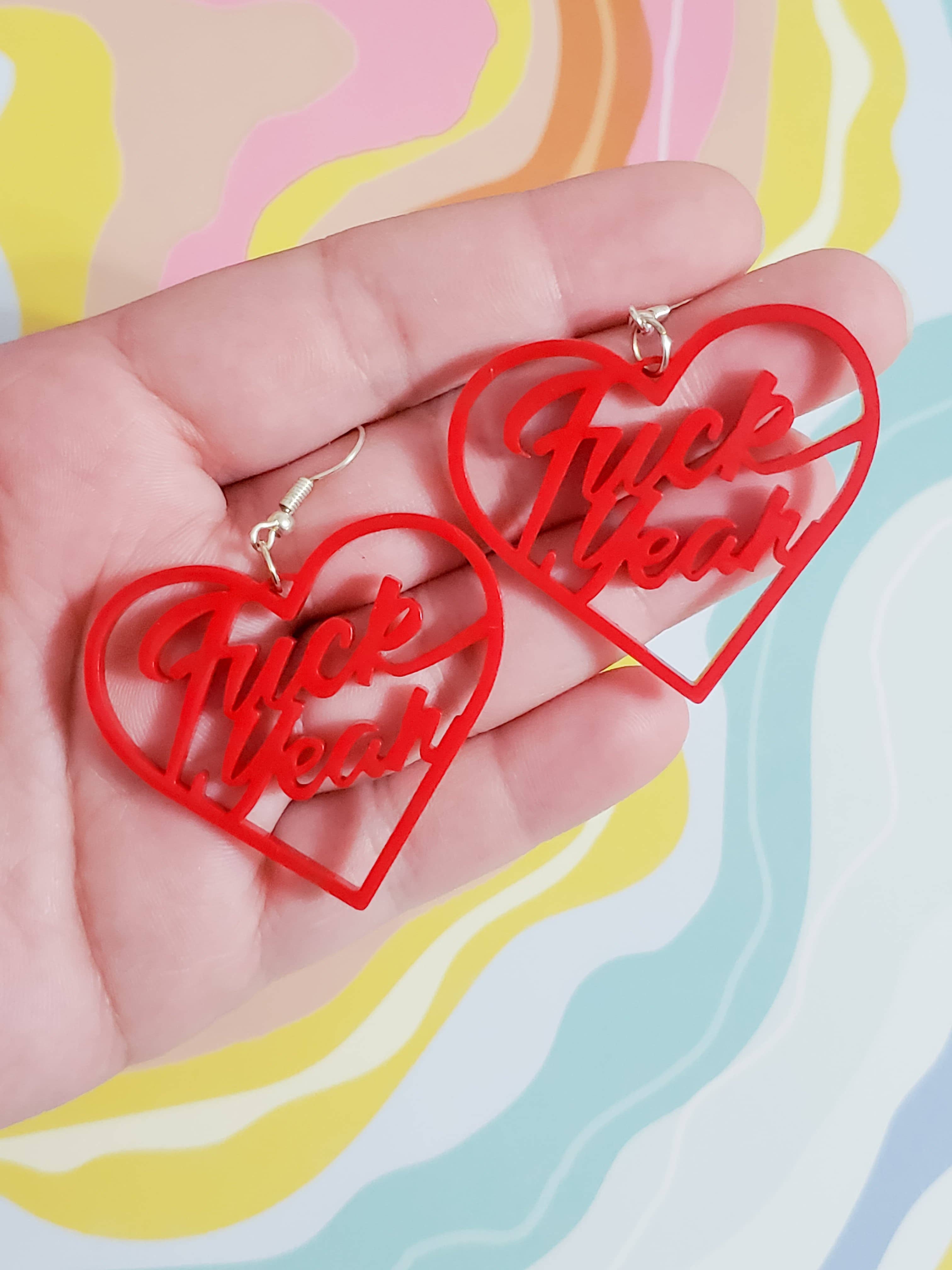 Pop Pastel - Wholesale Dangle Earrings - Fuck Yeah Earrings1