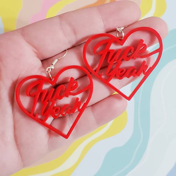 Pop Pastel - Wholesale Dangle Earrings - Fuck Yeah Earrings1