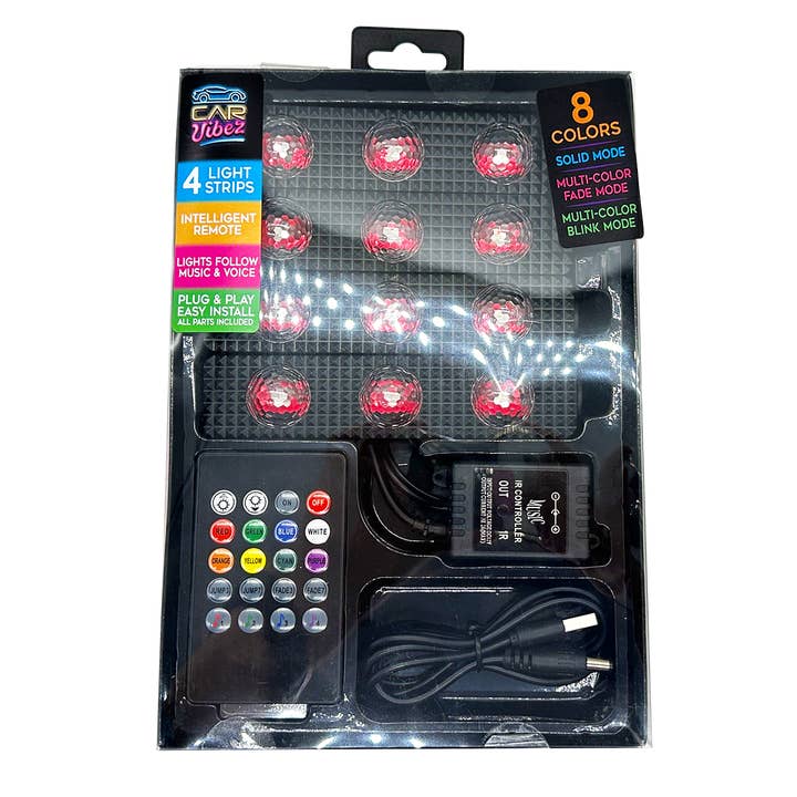 Car Vibez Xtreme Starlight Mood Lights with Remote- 6/Pack for wholesale by Novelty Closeout