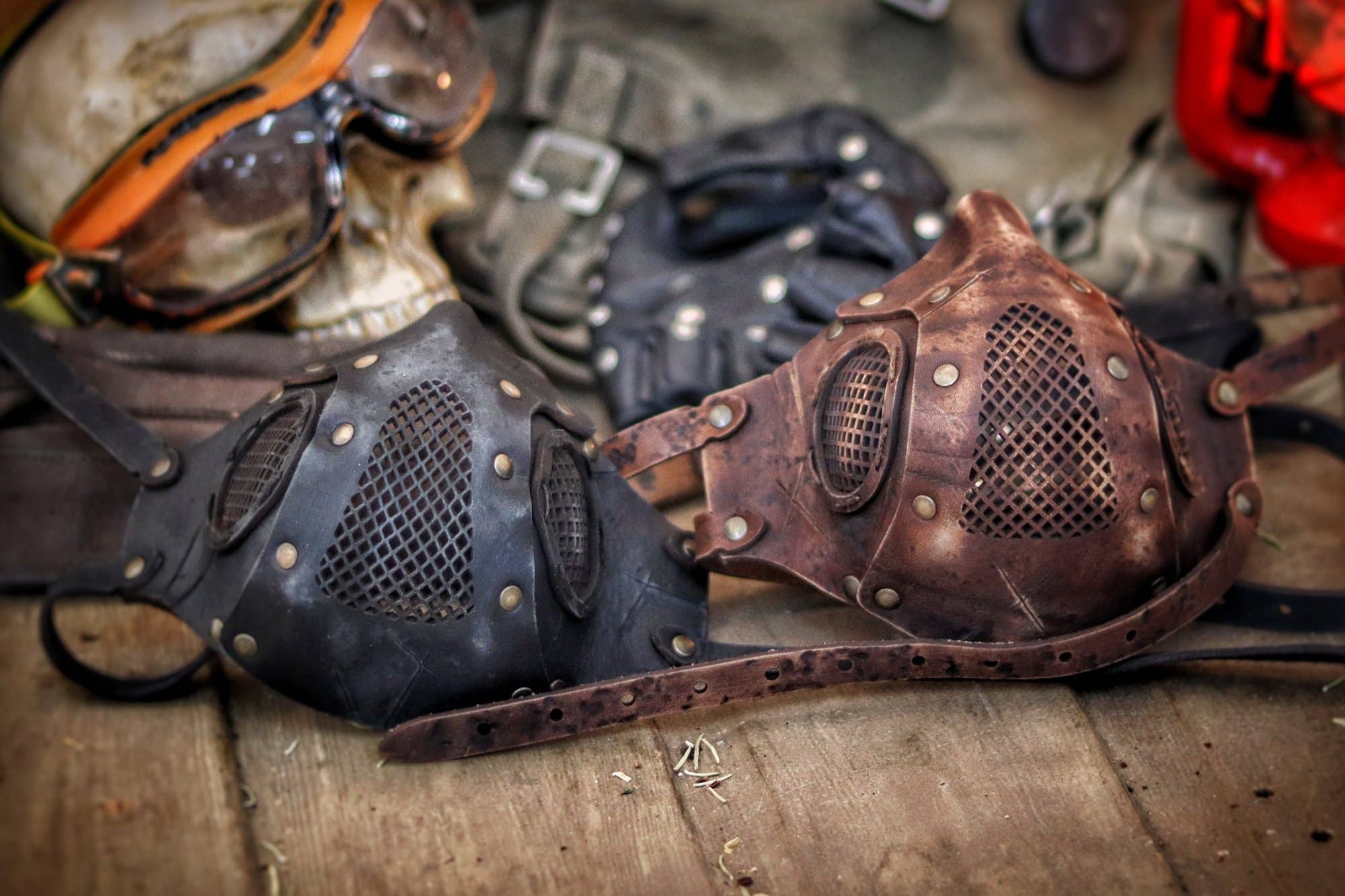 Outcast Props - Wholesale Costume - Unisex - Rage Leather Face Mask5