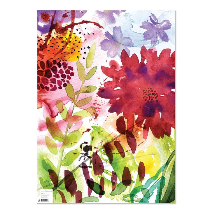 Wrapping Paper - The Flower Garden for wholesale by Little Branch
