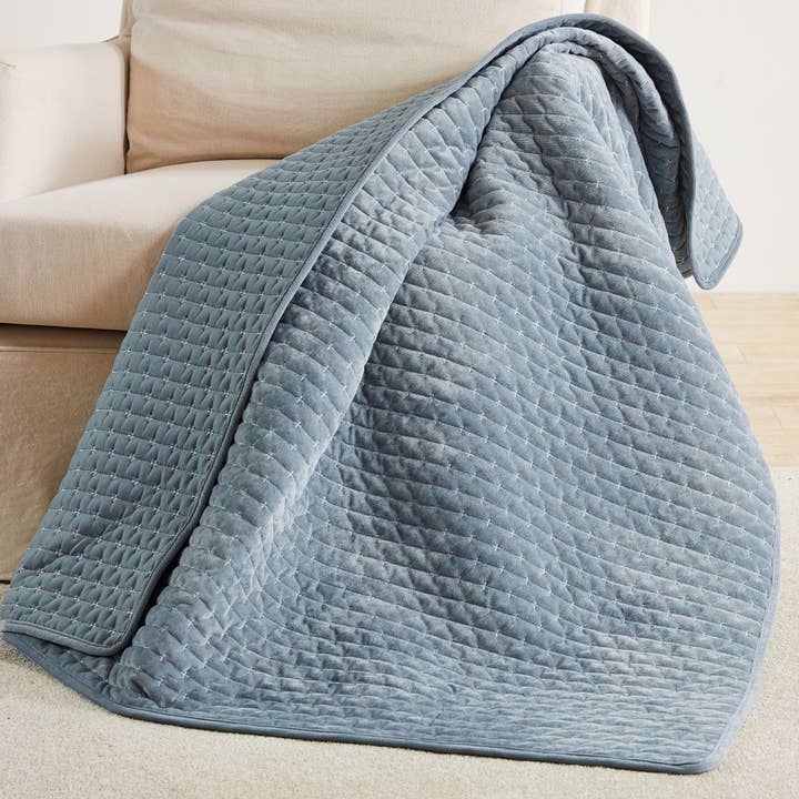 Levtex Home - Wholesale Throw Blanket - Velvet Stitch Quilted Throw6