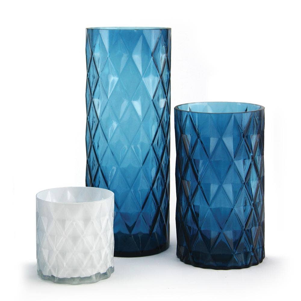 Galore Home - Wholesale Vase - 12" Tall - Diamond Cut Glass Vase1