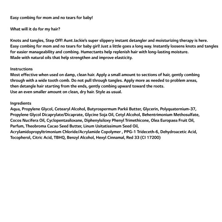 KT Supply – Engroshandel Leave-in-hårbalsam – Tante Jackies Knot Havin It Leave-In Detangling Moist 12 oz3