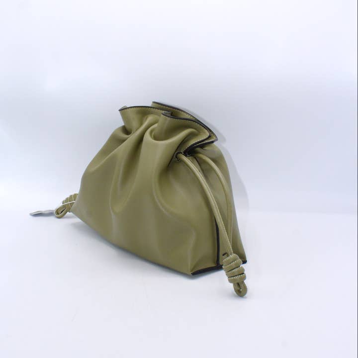 Sook Stainable - Wholesale Shoulder Bag - Women's - Genuine Leather Drawstring Pouch Shoulder Bag4