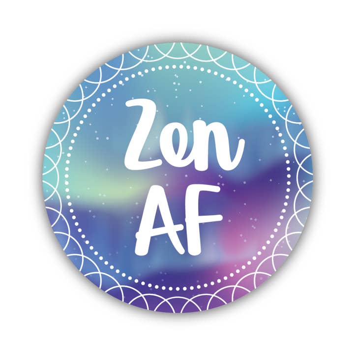 Two Birds Eco Shop - Wholesale Sticker - Zen AF Sticker
