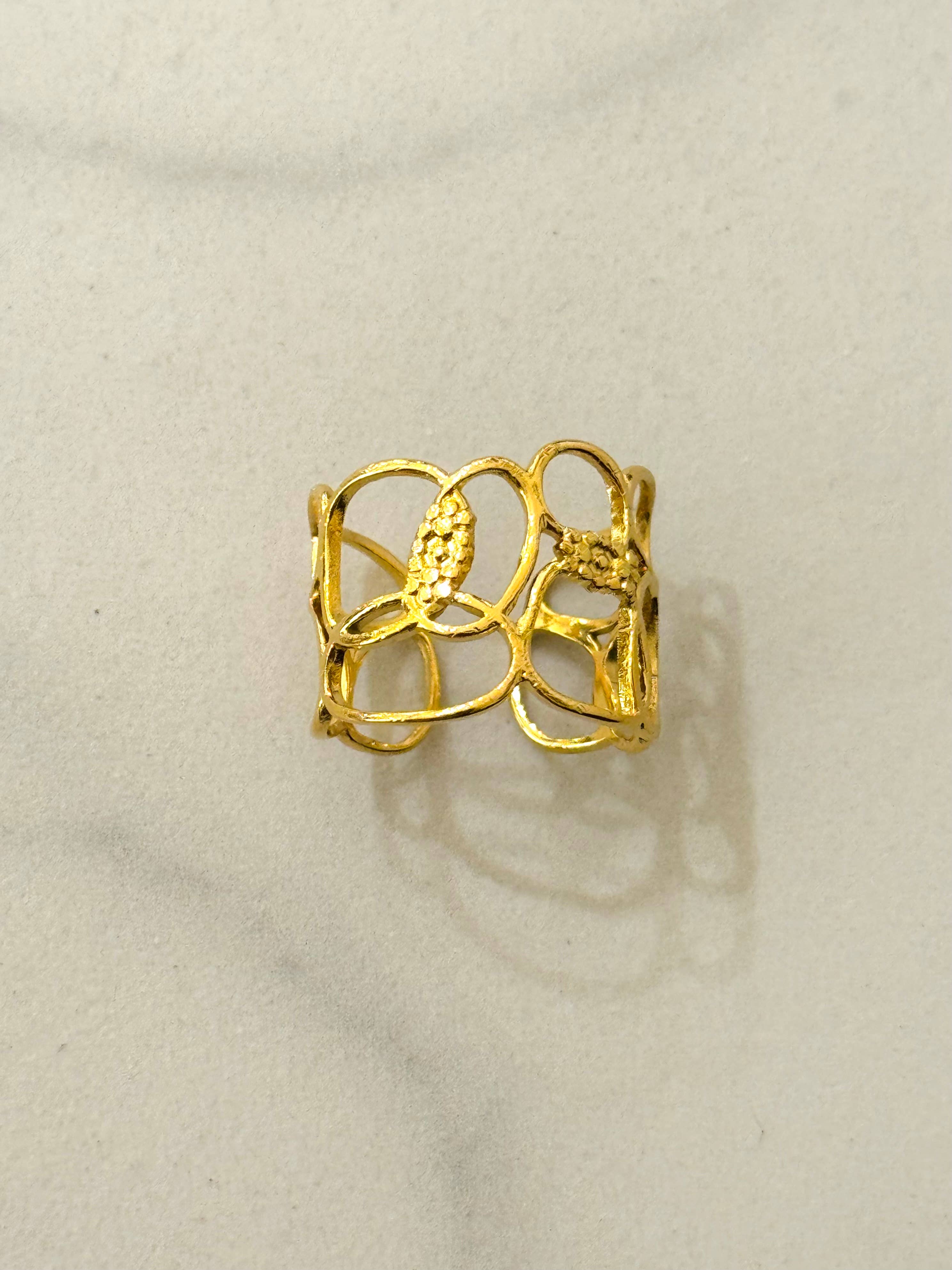 Cassette Barcelona - Wholesale Band/Stacked Ring - Pebbles Stainless Steel Waterproof Ring2