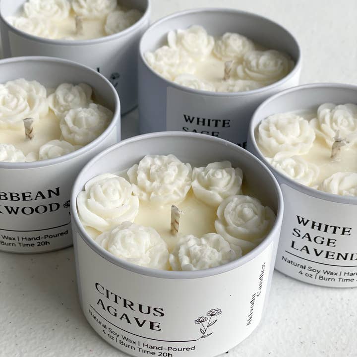 Bohemian Rose Candle 4 oz - Multiple Scents and other Purchase Wholesale velas. Free Returns & Net 60 Terms on Faire trending on Faire.