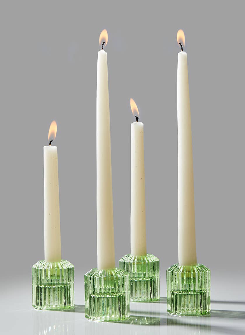 Jamali Garden - Wholesale Candle Holder - Green Pleated Glass Tea Light Holder2