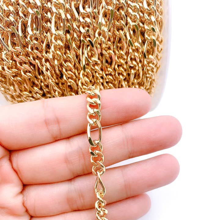 Figaro Chain Craft Supplies Jewelry Chain, Sold by Foot for wholesale by Beads Creation