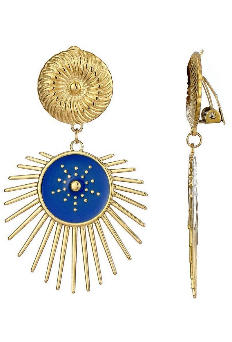 BELLE MISS - Wholesale Clip-On Earrings - Zeynep clip-on earrings in stainless steel0