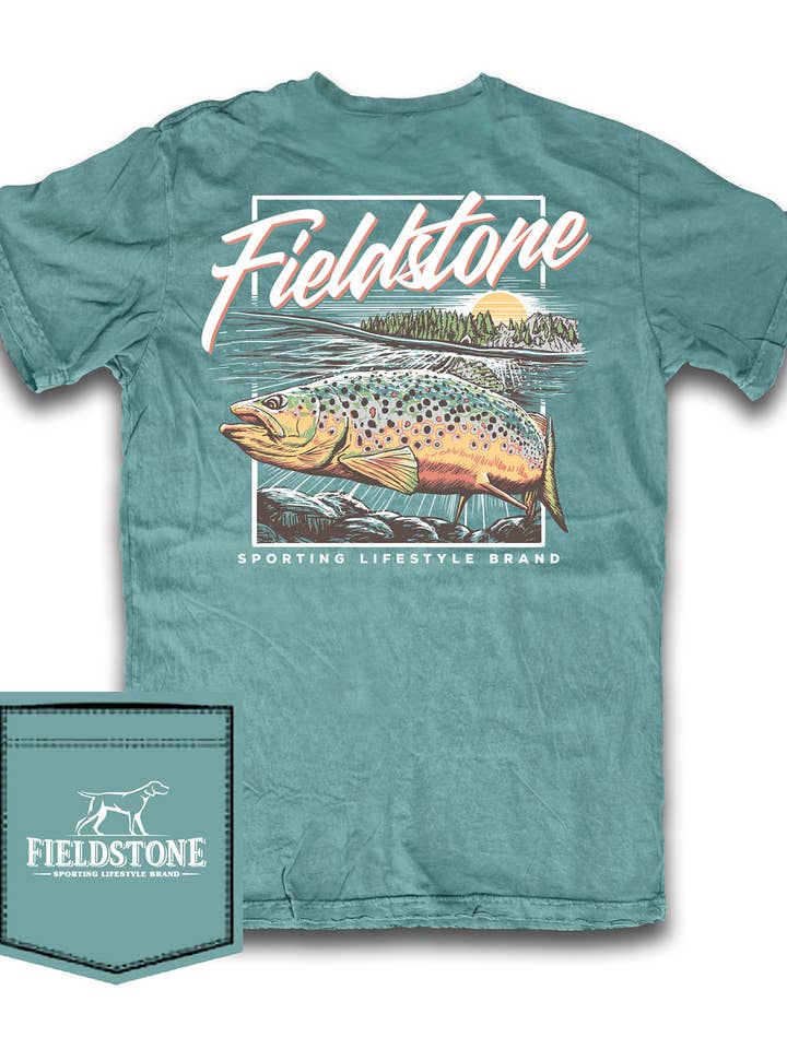 Fieldstone - Sporting Lifestyle Brand - Wholesale Screen Printed T-Shirt - Men's - Speckled Trout (686)