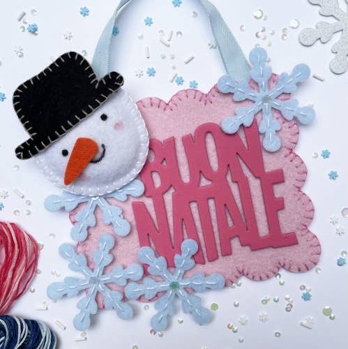 Impronte D'Autore - Wholesale Rubber/Decorative Stamp - Cut-Mi Snowman tall die with steel blades1