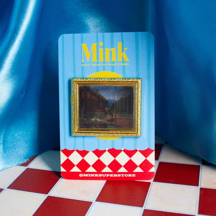 Mink - Wholesale Lapel Pin/Button - Cursed Painting from The Witches (lenticular pin)2