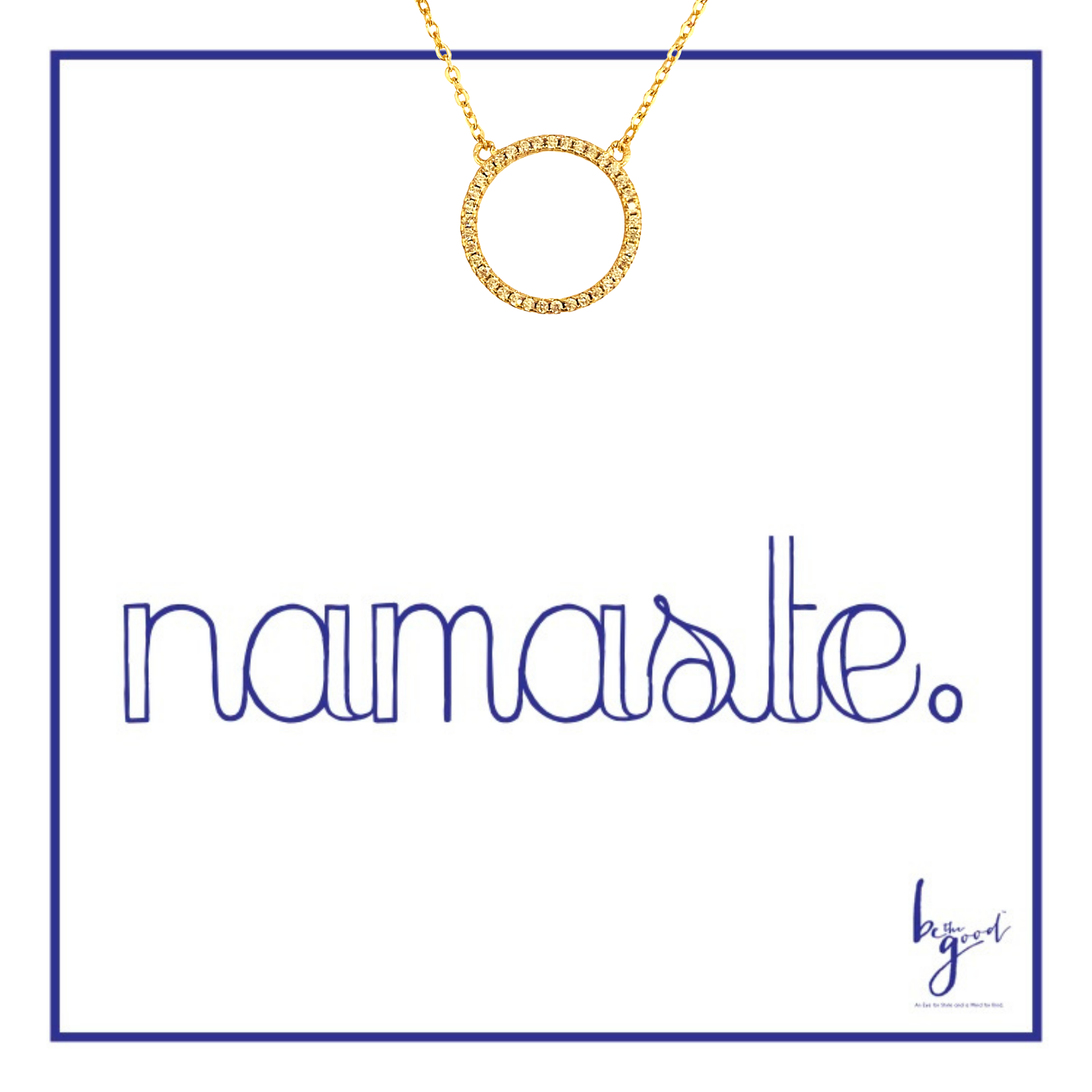 Be the Good - Wholesale Pendant/Charm Necklace - Pave Infinity Circle Necklace3