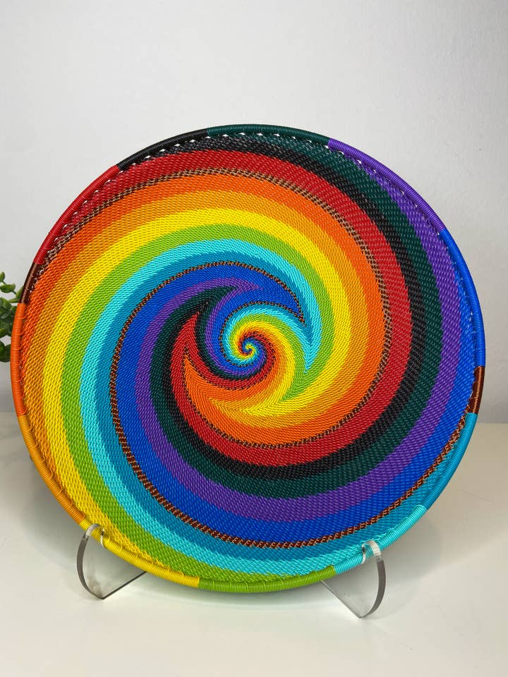 Rund Bricka - Full regnbåge för wholesale av Eve & Nico Gifts & Home Decor