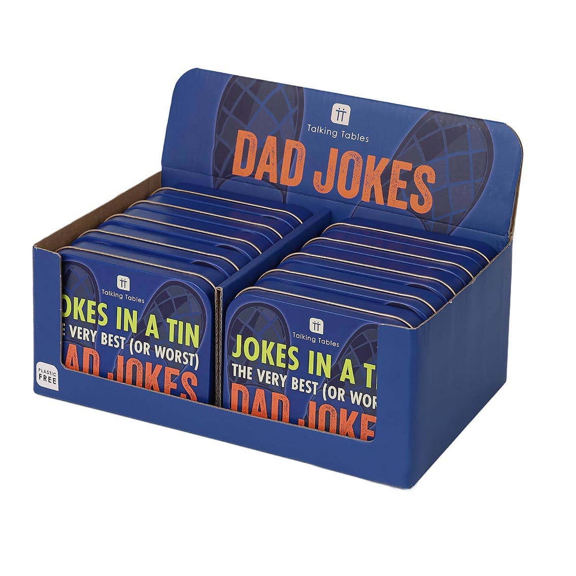 Talking Tables USA - Wholesale Card Game - Dad Jokes in a Tin | 100 Cards |100 Jokes |Stocking Stuffer|0