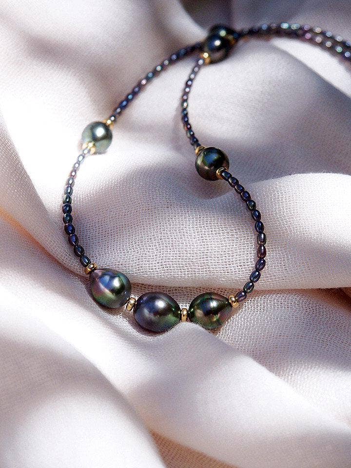 Ke Aloha Jewelry - Wholesale Beaded/Pearl Necklace - Tahitian Pearl Beaded Necklace - Hokuloa4