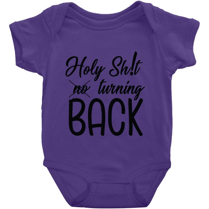 Holy Sh!t No Turning Back short-sleeve design 1 for wholesale by Potty Mouth Tots
