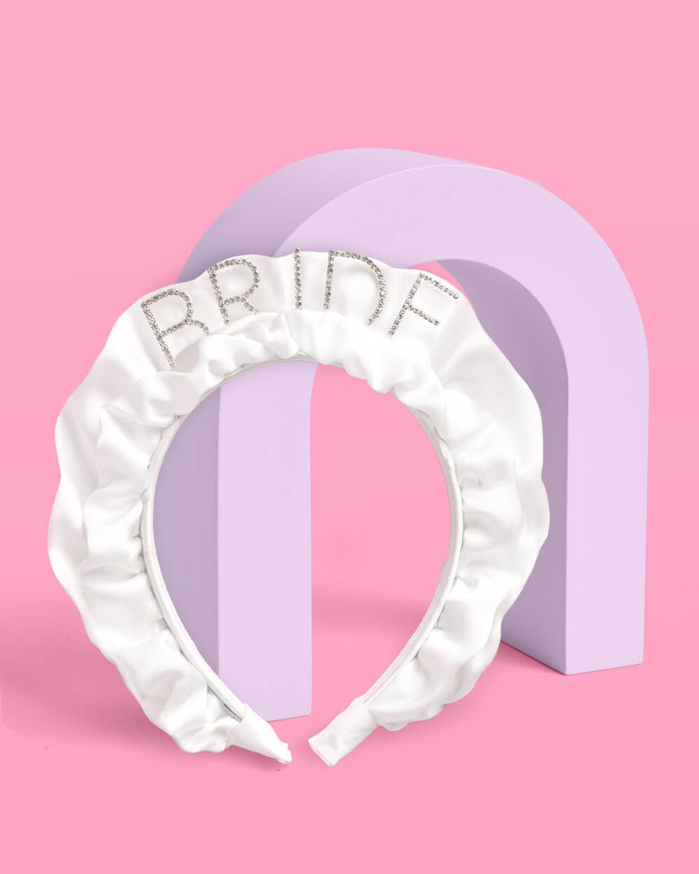 xo, Fetti - Wholesale Fashion Headband - Women's - Ruffles Headband - white satin headband, Bride Hair Accessory, Bachelorette3