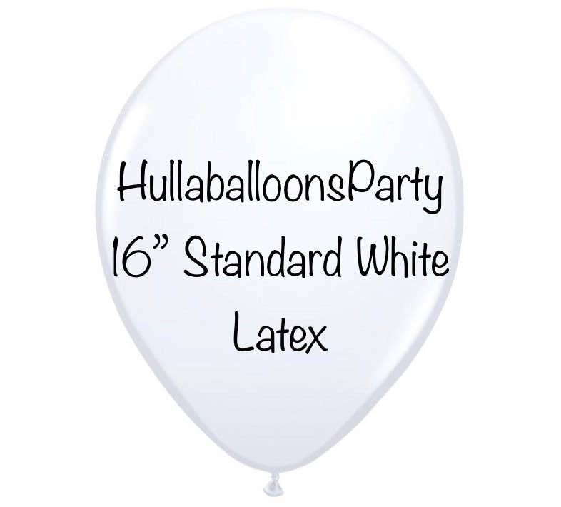 Hullaballoons - Vente Ballon - Grands ballons en latex blancs de 17 pouces0
