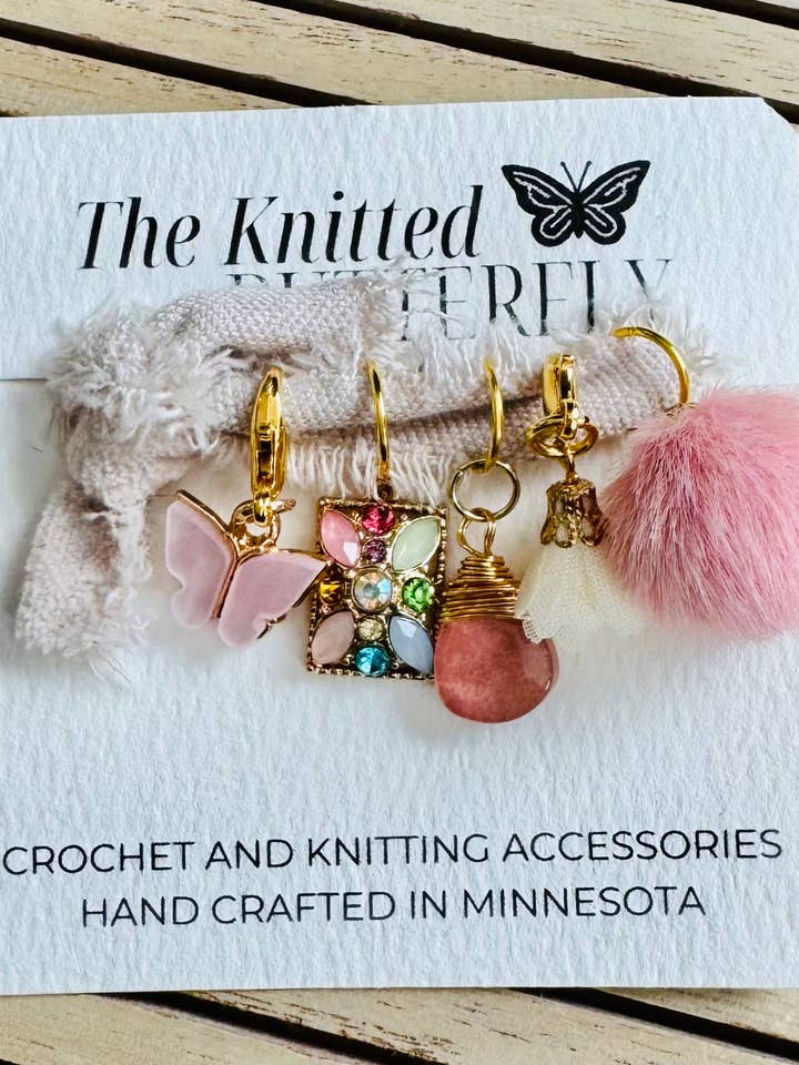 Flight of the Butterfly - Pink for wholesale by The Knitted Butterfly