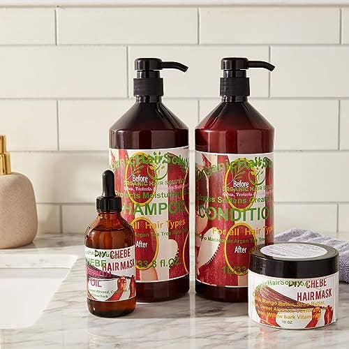 CHEBE Hair Growth Treatment Set - Shampoo- Conditioner-Oil & Hair Mask Leave in Conditioner for wholesale by Organic Hair Solution