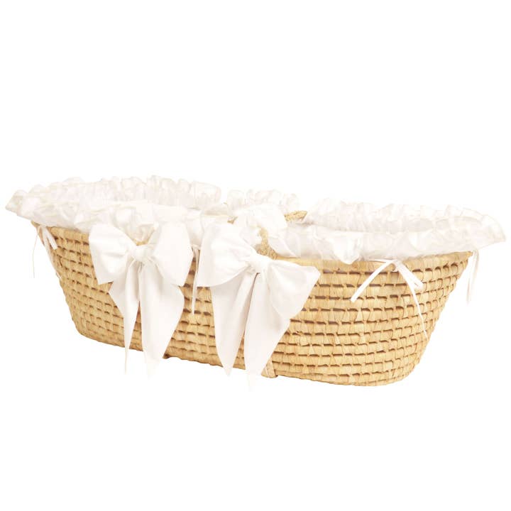 The Yellow Lamb - Wholesale Bassinet – Baby - Lambikins Moses Basket Set - Cream3