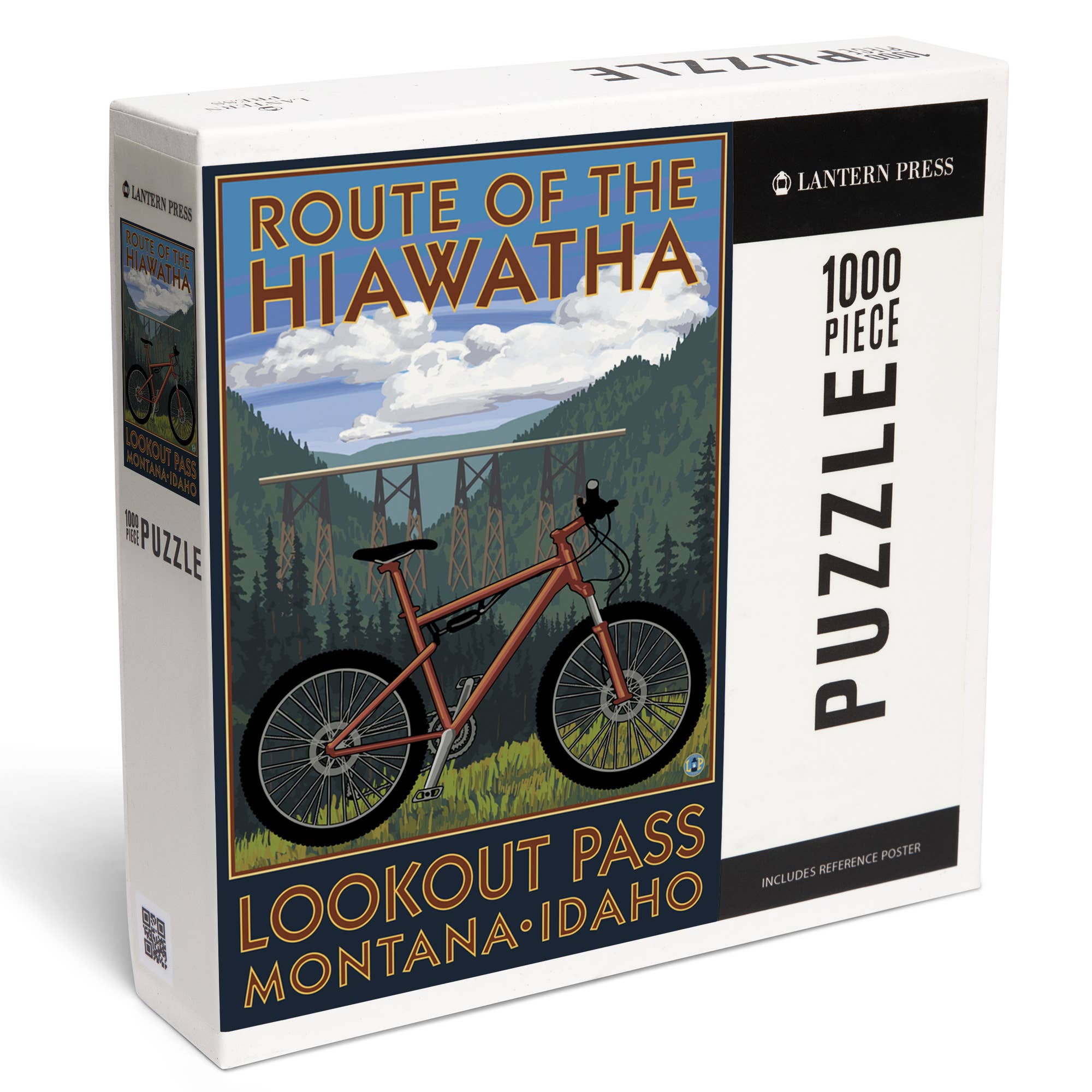 Lantern Press - Wholesale Puzzle - Adult - 1000 PIECE PUZZLE St. Regis, MN, Route of the Hiawatha Bike0