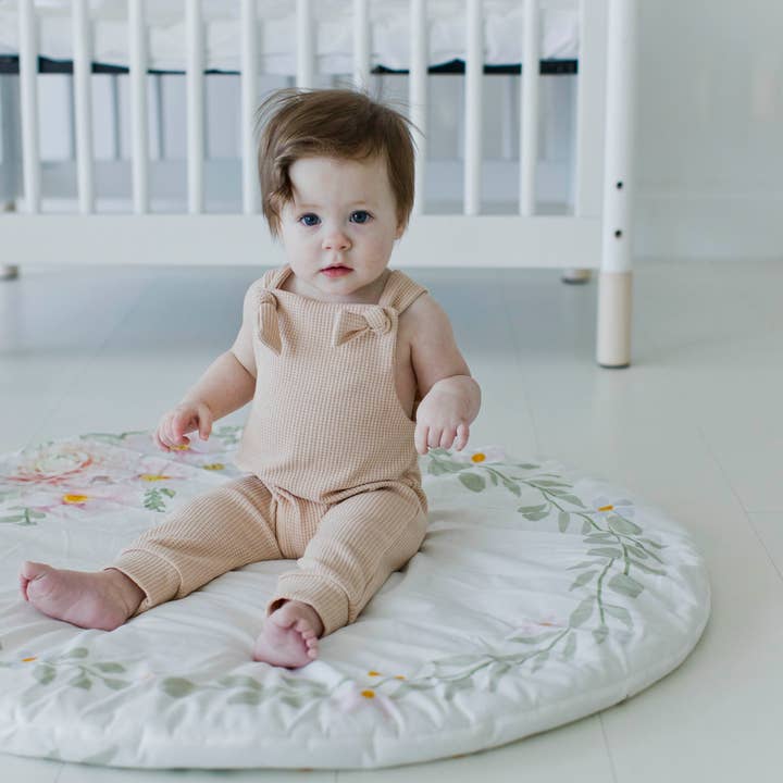 Kate & Milo - Wholesale Play Mat - Kids & Baby - Floral Reversible Plush Play Mat4