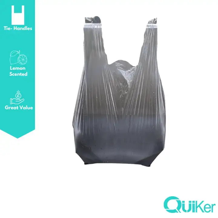 Quiker Pet Products – wholesale Pet poo bag – 100 Bags - Lemon Scented Black Poop/Poo Bags - 6Pk +2