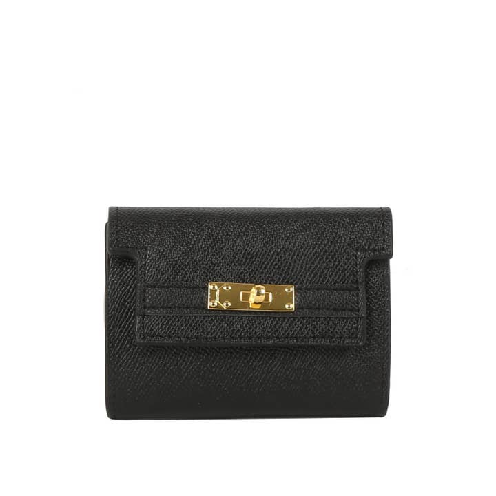 Portafoglio Tri-Fold Mini con Chiusura a Scatto per la vendita all'ingrosso da parte di Handbag Factory Corp