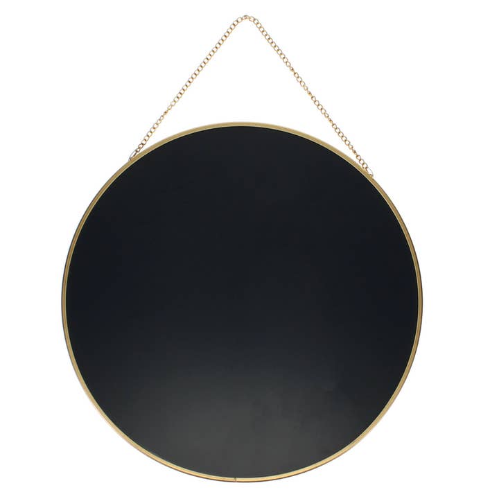 Rex London UK – wholesale Vanity mirror – Circular Hanging Mirror (29cm) - Gold Tone