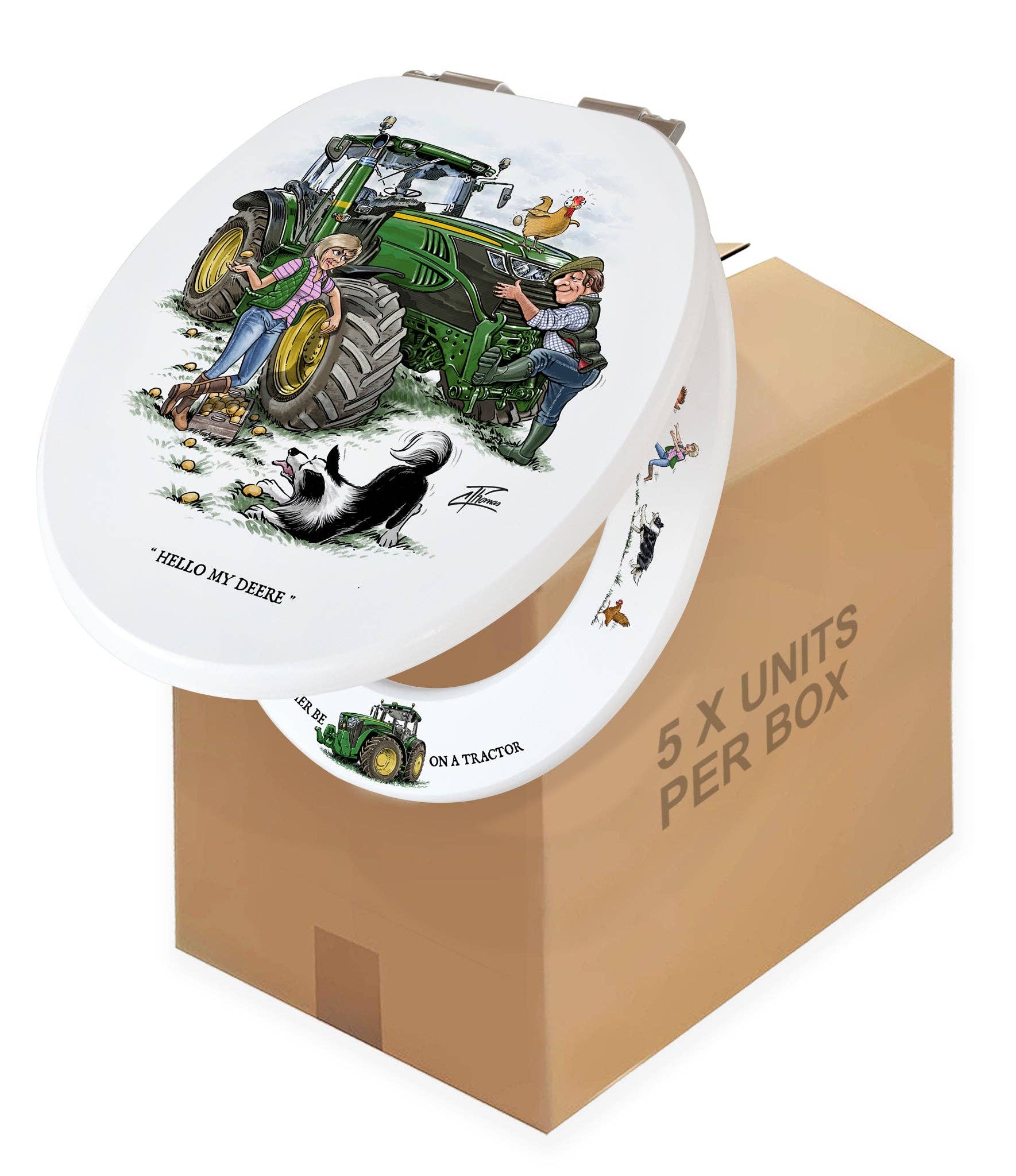 LOOPRINTS - Wholesale Toilet Seat Cover - Soft Close Toilet seat - Tractor Gifts & Farmhouse Decor6