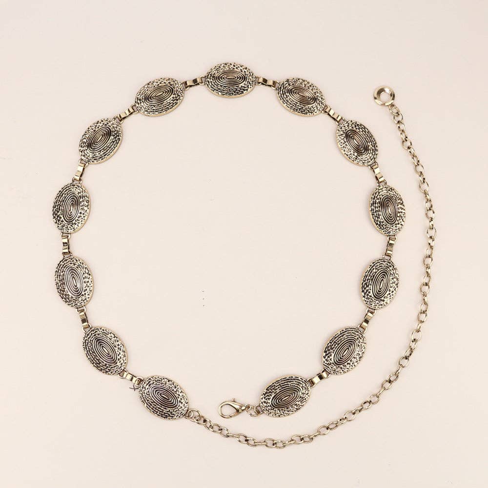 SALINA TRADING INC – Großhandel Gürtel – Damen – Metallkettengürtel mit Schmetterlings- und Herzdesign25