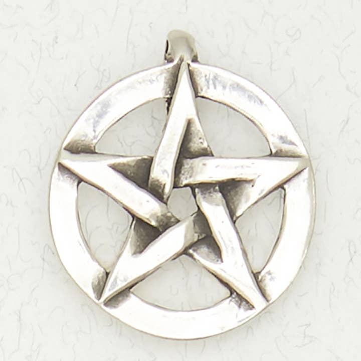 Wicca Pewter Pendant Necklace - Pentacle for wholesale by Nirvana LLC