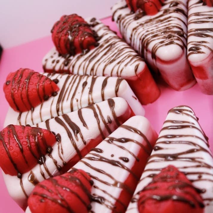 Migdalia Skincare - Vendita all'ingrosso Saponette - Sapone a fette alla torta con fragole e cioccolato in vendita all'ingrosso1