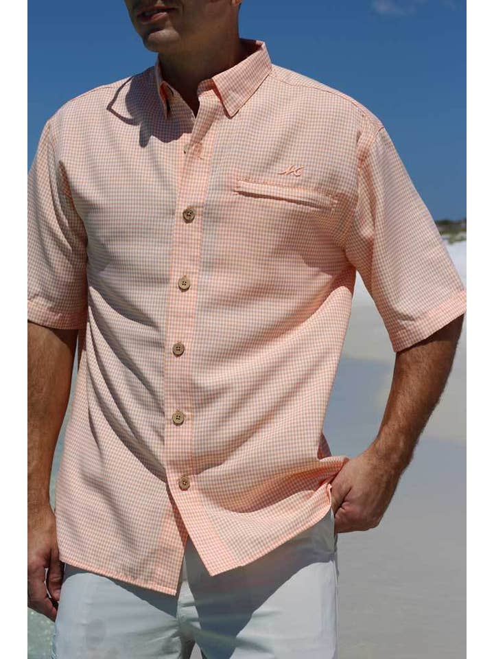 Mojo Sportswear Company – wholesale Buttoned-down shirt – Men's – Mr. Big Sport Check Short Sleeve3