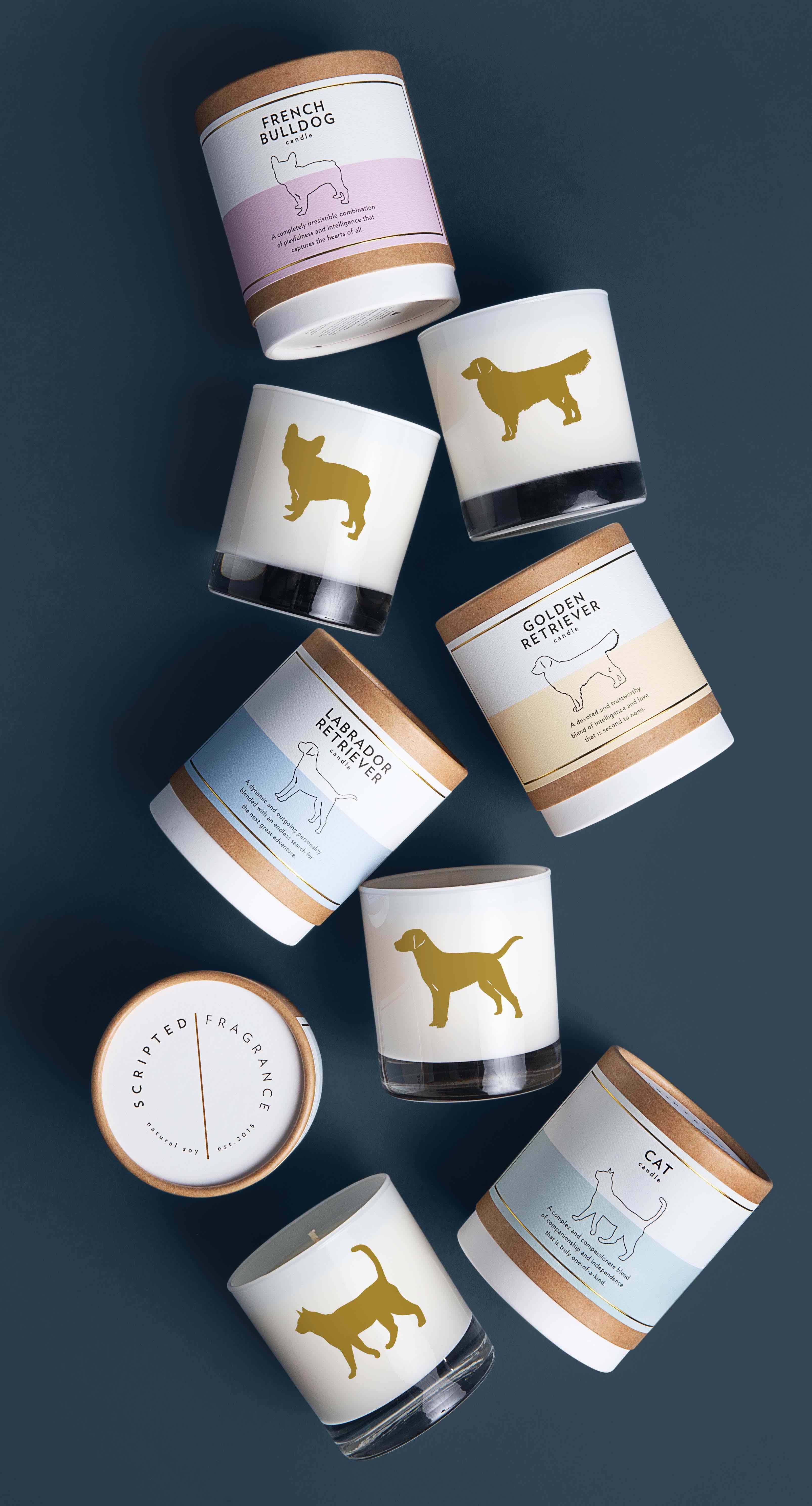 Scripted Fragrance - Vendita all'ingrosso Candela in vasetto - Candela di soia Golden Retriever Dog Breed2