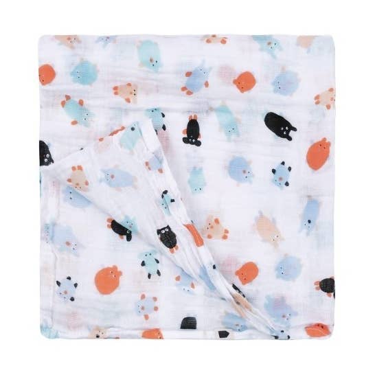 AD251L LANGE 120 X 120 CM LES DOUDOUS pour la vente par Petit Jour Paris