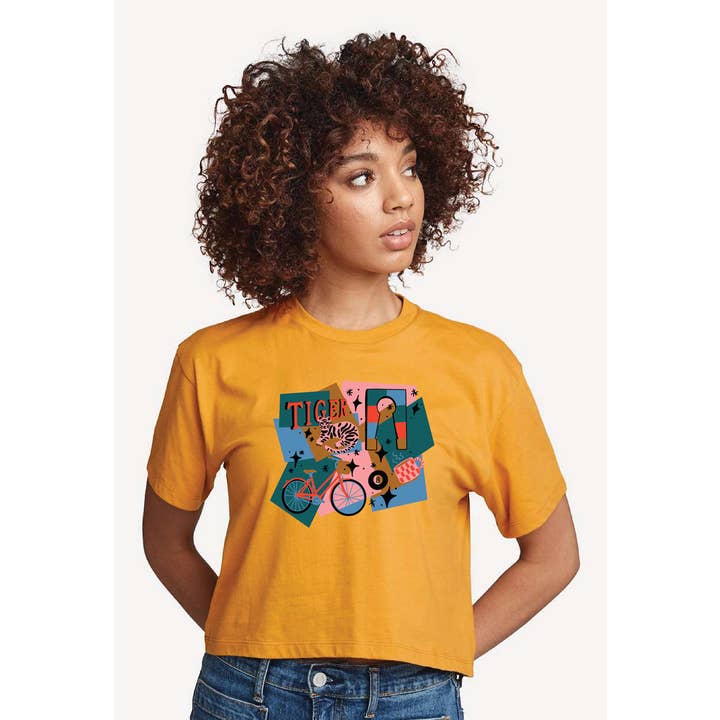 COMO Cropped Tee for wholesale by The Restless Press