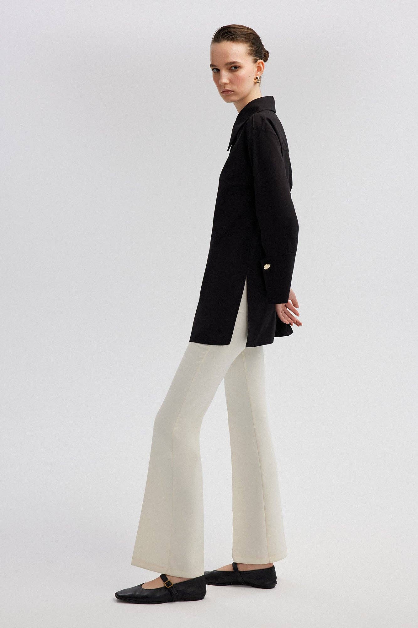 Siyah POPLIN SHIRT WITH WIDE CUFF for wholesale on Faire12