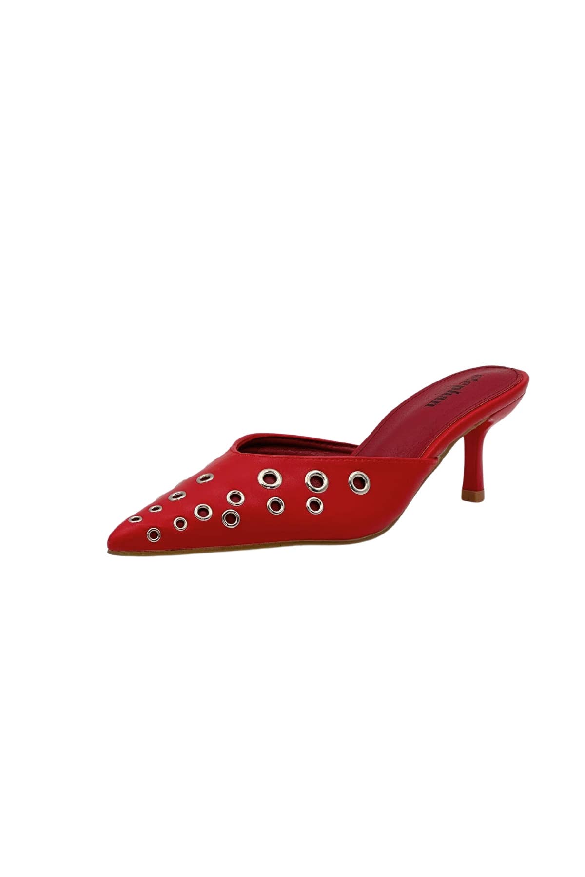 Stephan Paris - Wholesale High Heels - Women's - Pointed Mules with Metal Eyelets P-14230